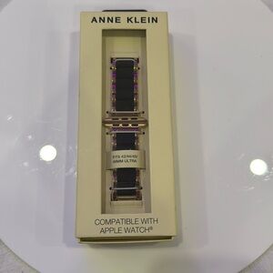 Anne Klein Black and Purple Watch Band